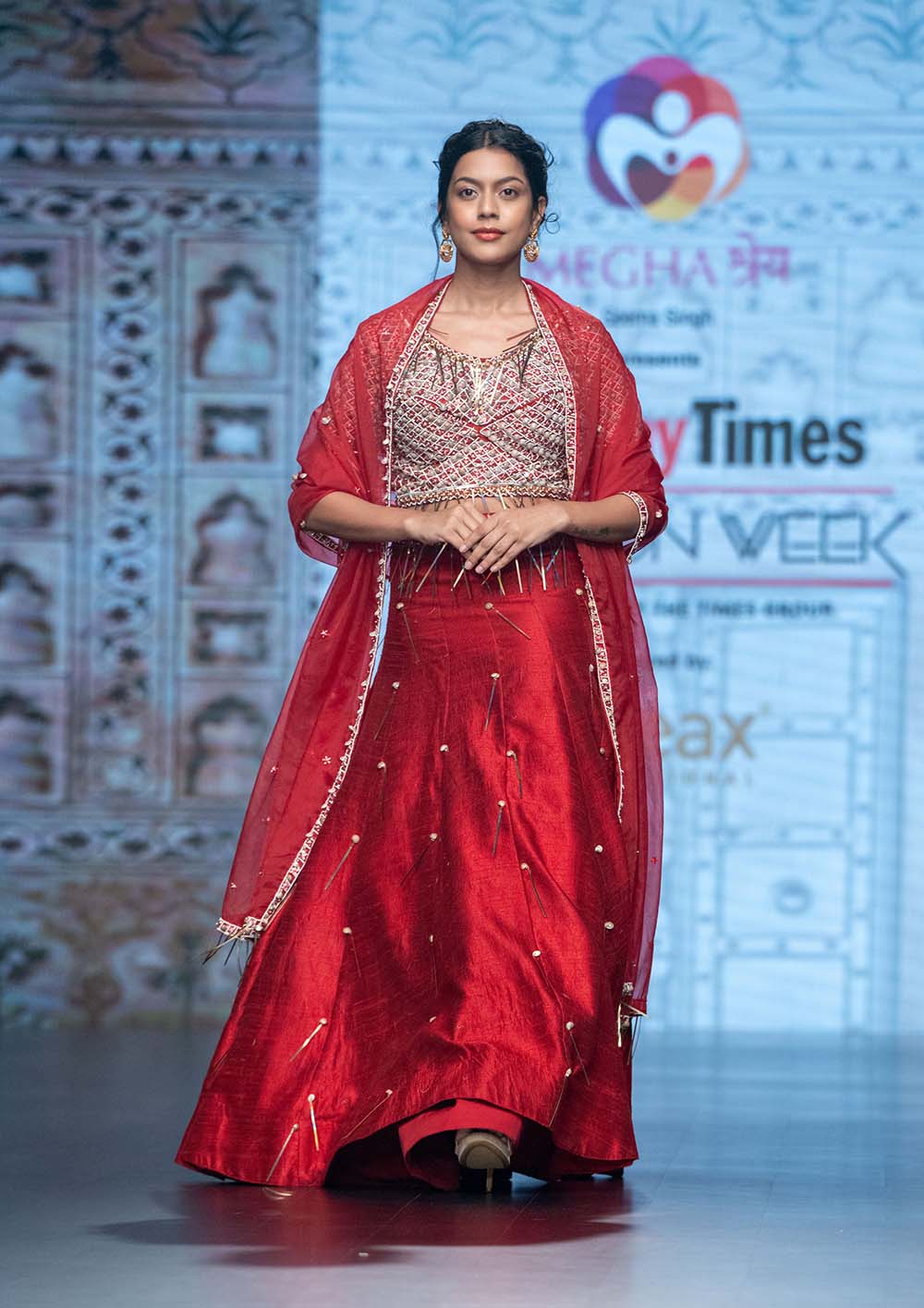 Pure Khadi Raw Silk Lehenga Set with Heavy Hand Embroidery Blouse and Organza Dupatta