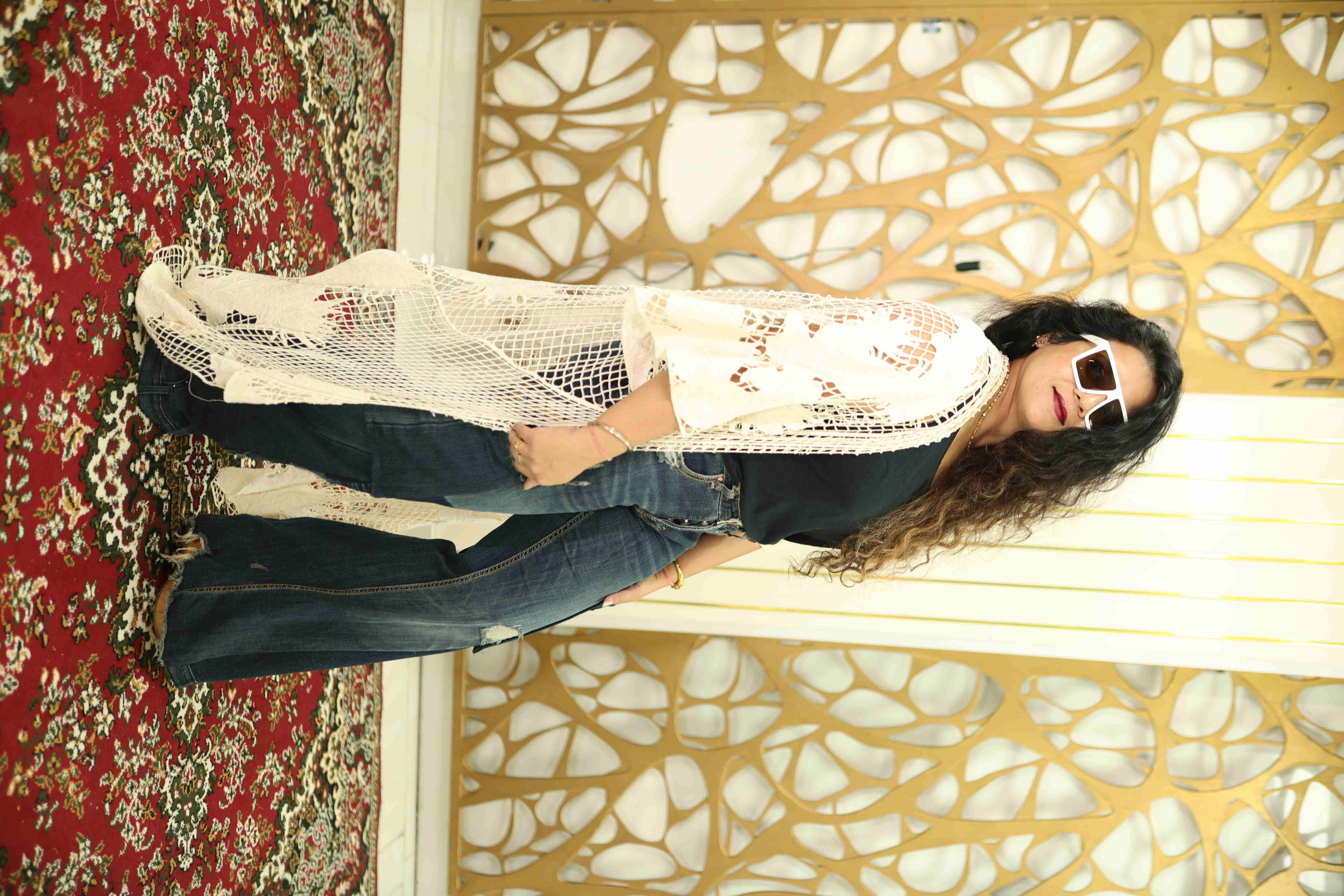 Boho Chic Crochet Kimono